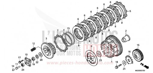 CLUTCH (NC700X/XA) NC700XAD de 2013